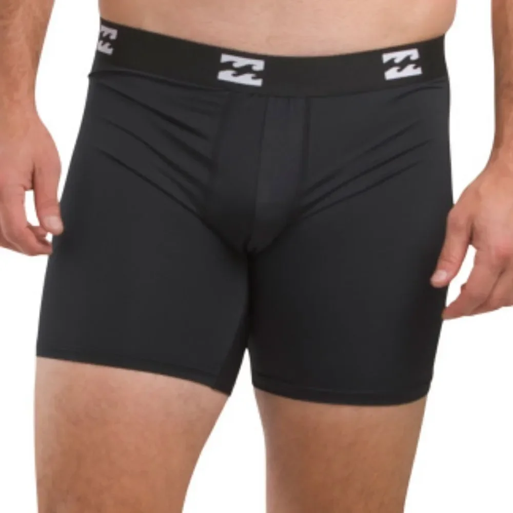 Billabong Black White Performance Nylon Fly Front Boxer Briefs Pack of 4